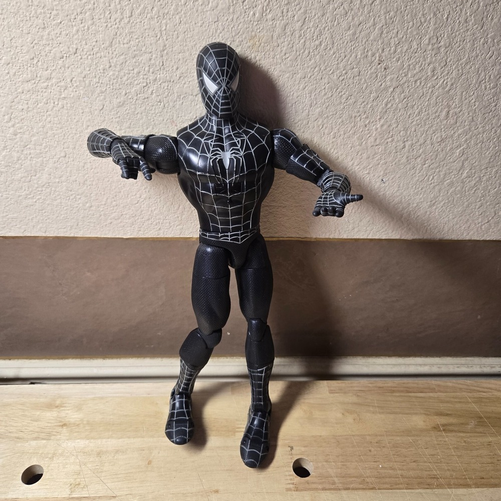 Spider-Man 3 Sam Raimi 14" Black Suit Thinkway Toys Sound & Motion Figure 2007